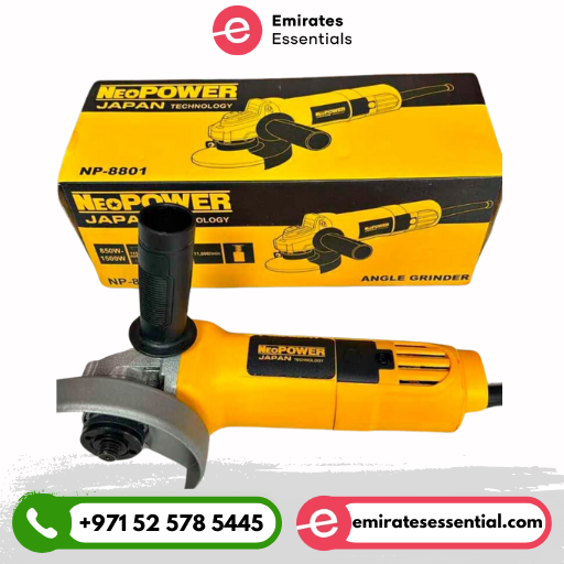 Neo Power 4.5 Inch Corded Small Angle Grinder with Handle 1500W
