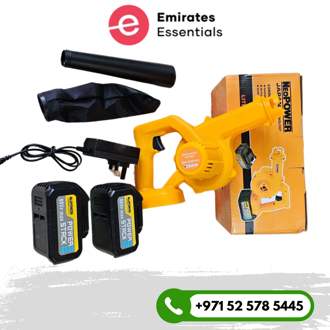 Neo Power Cordless Blower With Dust Extraction - 88 Volts Dual batteries