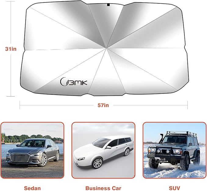 Windshield Sunshade Car Umbrella Universal Fit & Portable