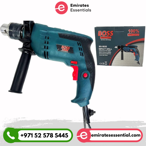 13 mm Boss Corded Impact Drill with Drill Bit Set 1000Watt 
