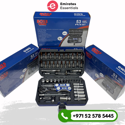 BOSS 53 PCS Ratchet Socket Set