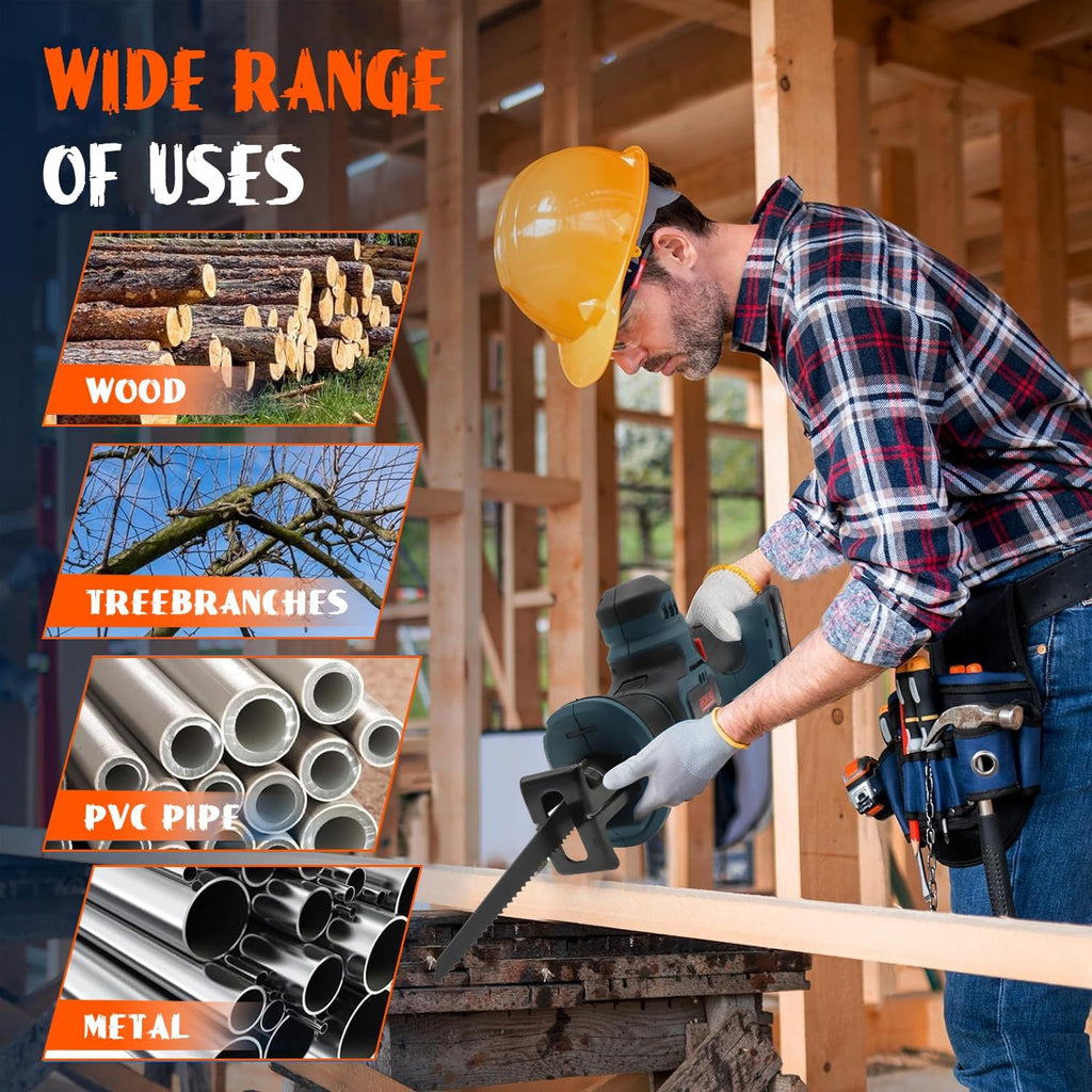 Boss Cordless Reciprocating Saw 36V w/ Dual Batteries
