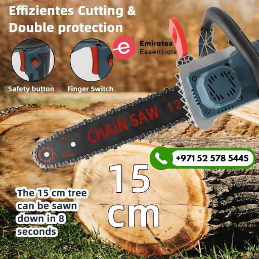 Cordless Chainsaw with Battery and Charger