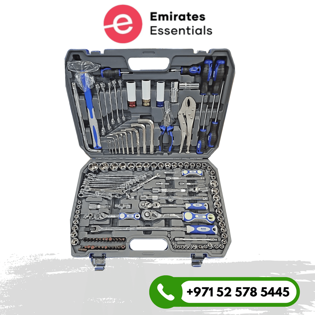 مجموعة أدوات المركبات BOSS 142 قطعة تتضمن