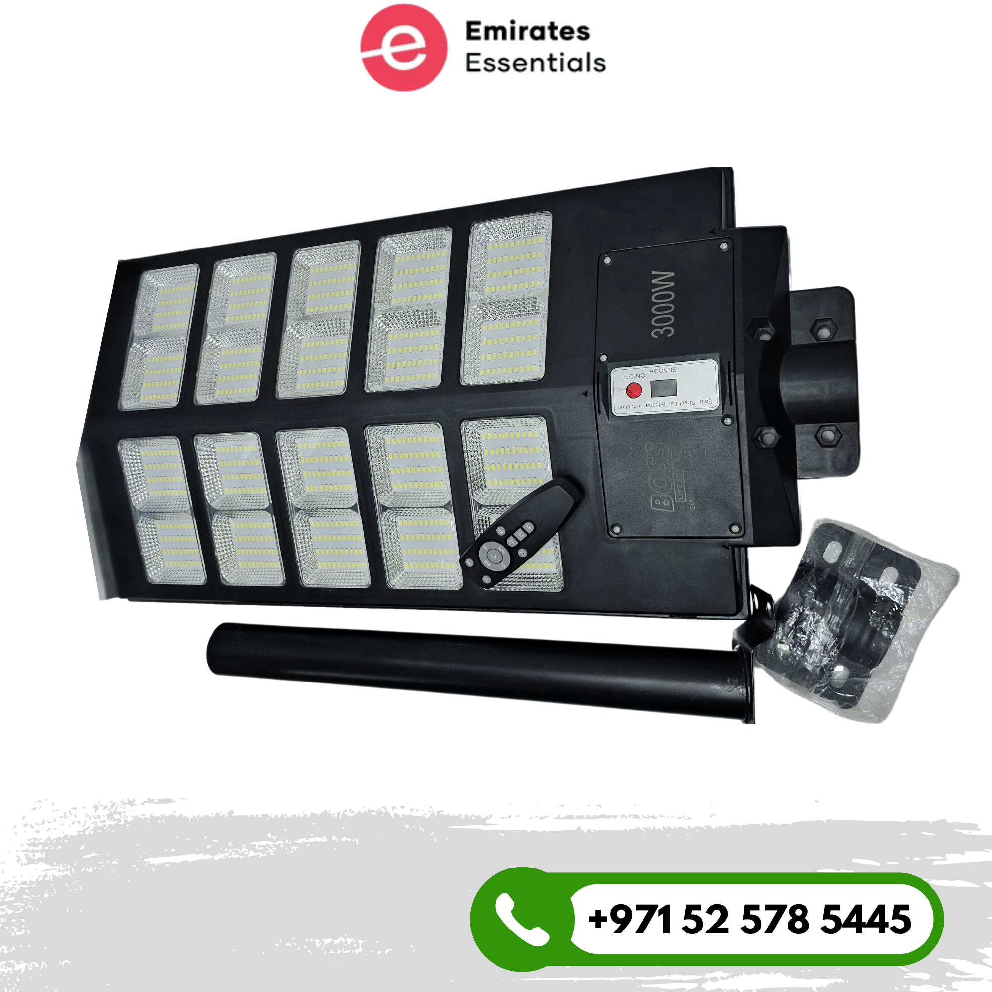 Boss Solar Pole Light 3000 Watts