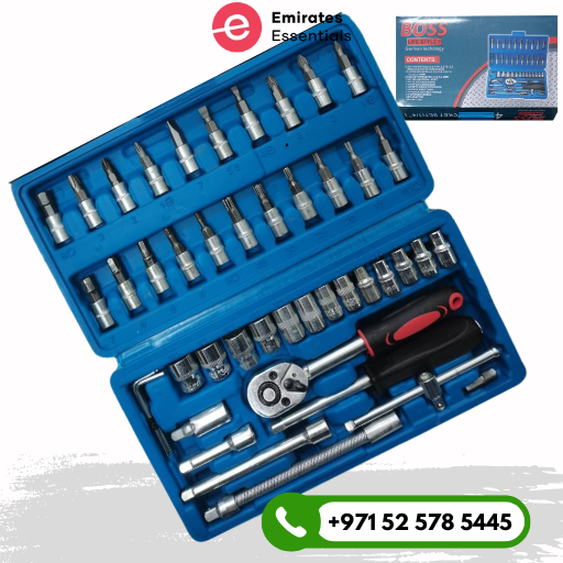 Boss Ratchet and Socket Set 53 Pcs – Emirates Essential