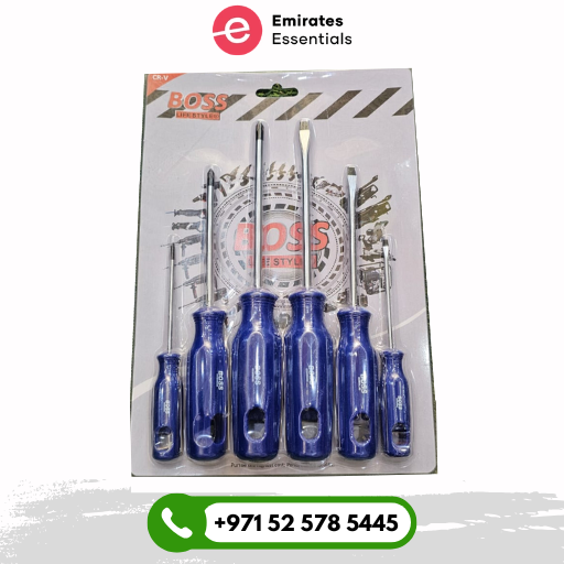 Boss 6 Pcs Insulated Screwdriver Set with Magnetic Tip 