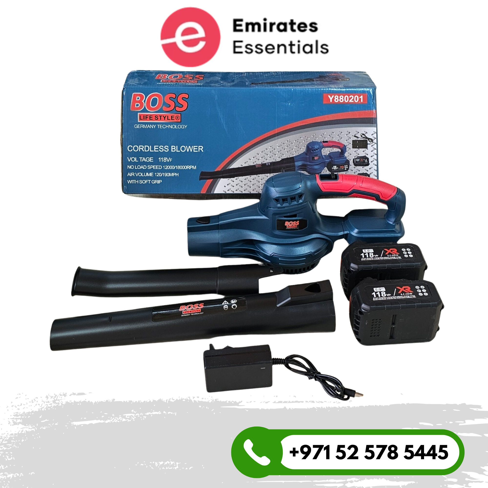 Boss Battery Operated Blower 118 V Y880201 