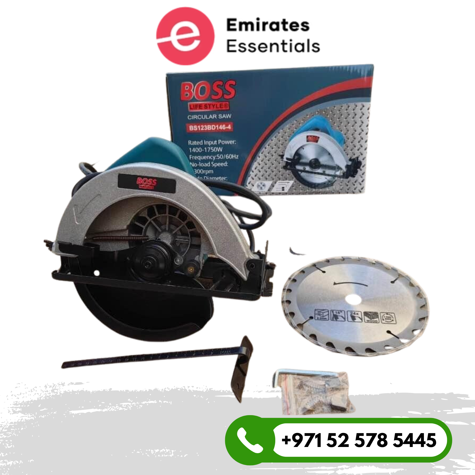 Boss Circular Saw Wood Cutting Machine 7 Inch 1750W