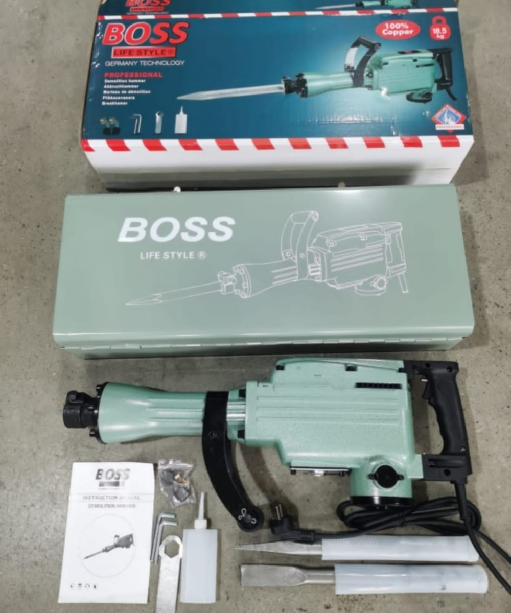 Boss Demolition Hammer 18Kg 3050 Watt