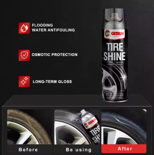 Car care - tire shine - Emirates Essential