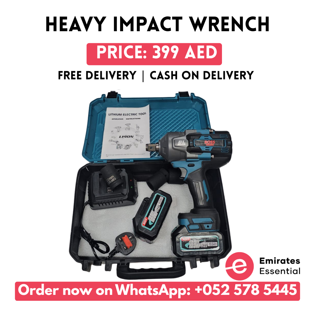 Boss Brushless Impact Wrench – 199V (Double Batteries)