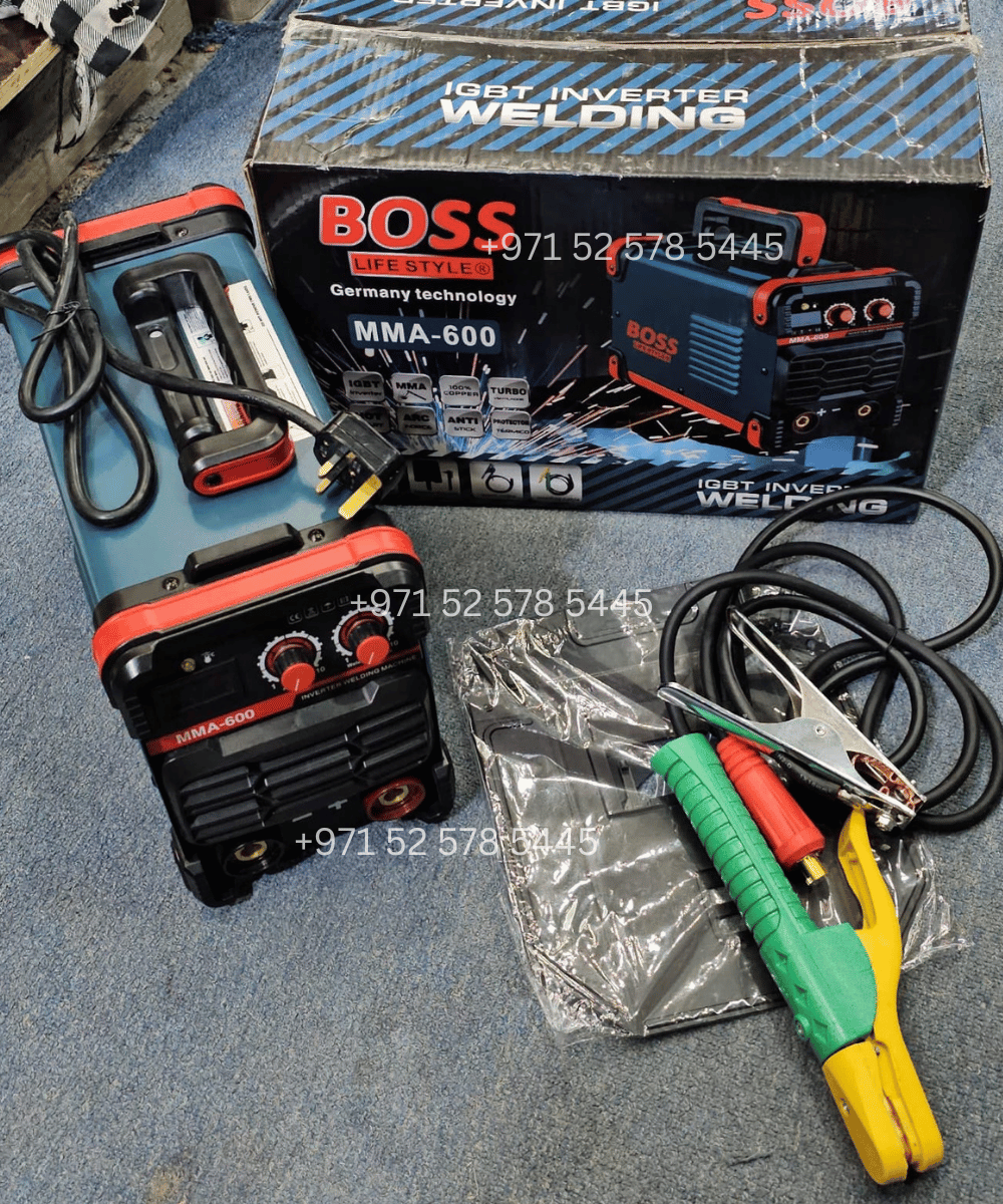 BOSS BRAND - Inverter Arc Welding Machine in UAE | IGBT Heavy Duty Weldin Machine for Welders - 600 MMA