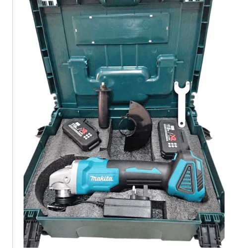 ماكيتا - صنفرة زاوية لاسلكية مع بطاريات وشاحن (118 فولت، 115 مم)