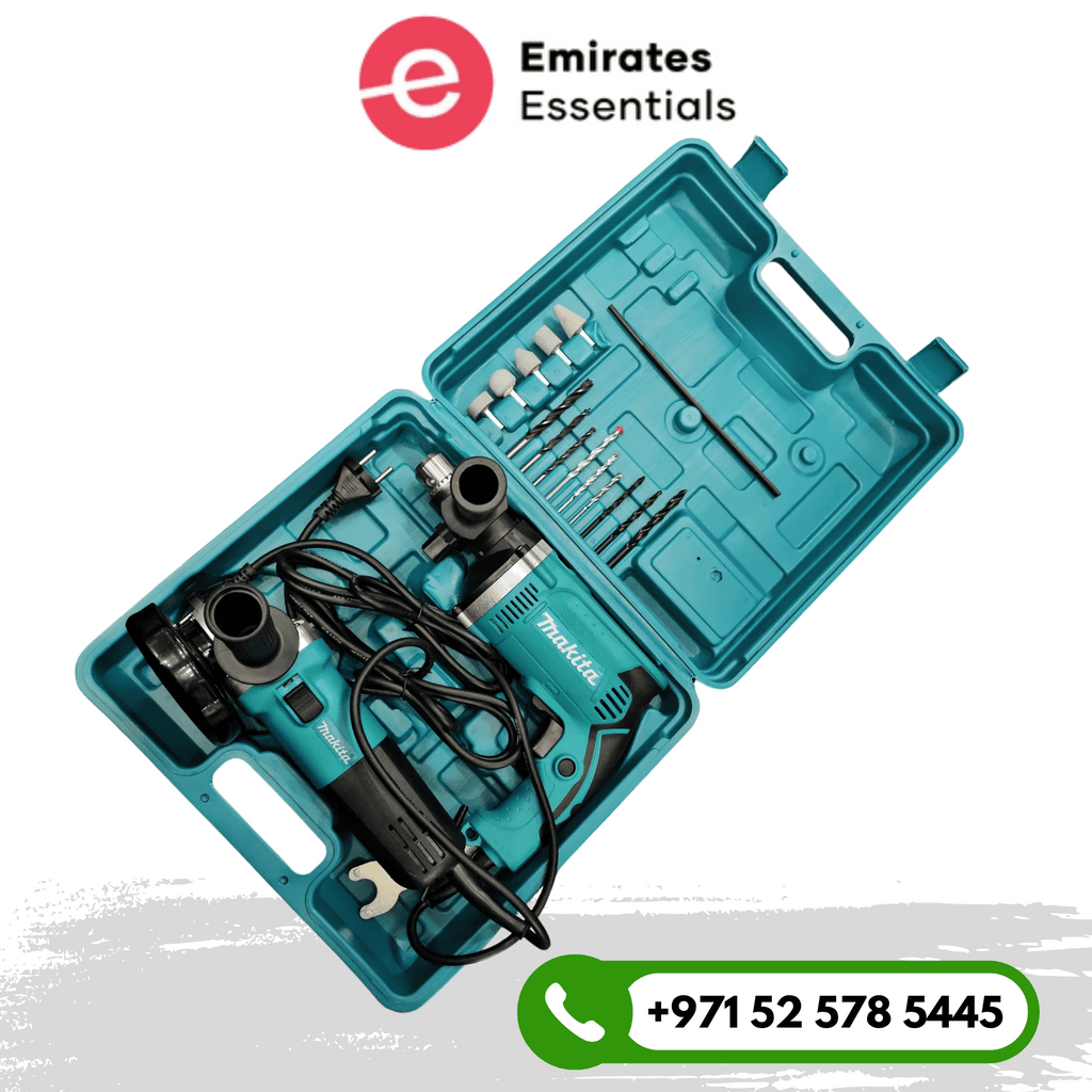 Makita 13 mm Drill and 4.5 inch Grinder Set