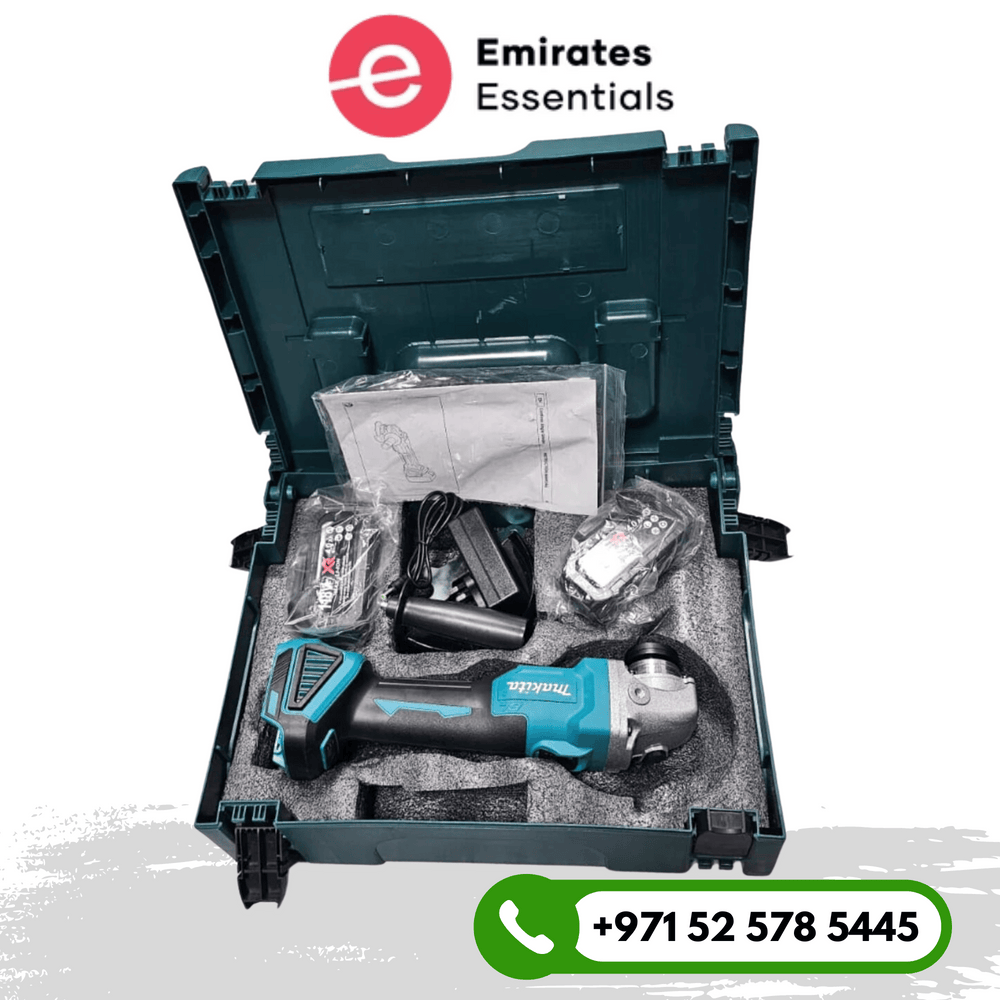 ماكيتا - صنفرة زاوية لاسلكية مع بطاريات وشاحن (118 فولت، 115 مم)