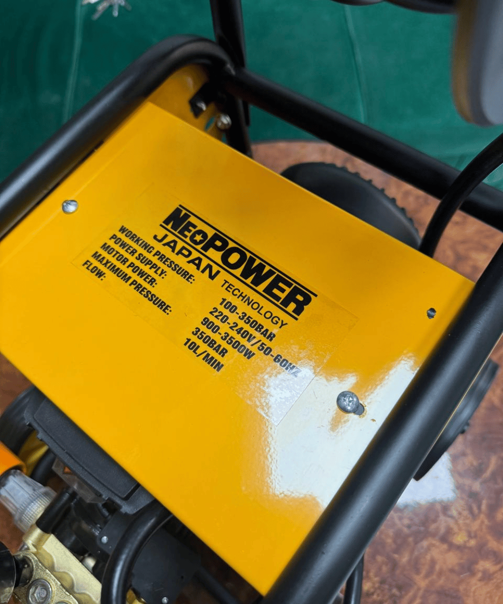 Neo Power High Power Washer 3500 Watt - 8 Meter Hose Pipe and Extension Cord