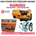 Neo Power 3000W Pressure Washer – Japan Technology