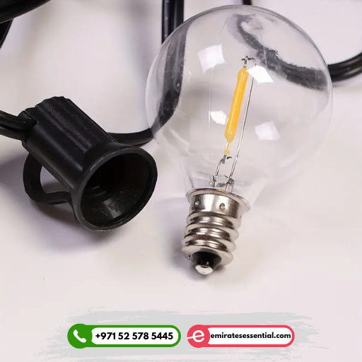 سلسلة مصابيح LED تعمل بالطاقة الشمسية، ٢٠ قطعة | مصابيح معلقة زخرفية مقاومة للماء IP44 للاستخدام الداخلي والخارجي 