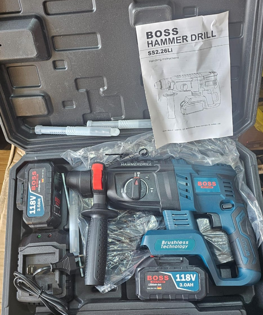 Buy BOSS Cordless Drill Machine with Hammer UAE Emirates Essential