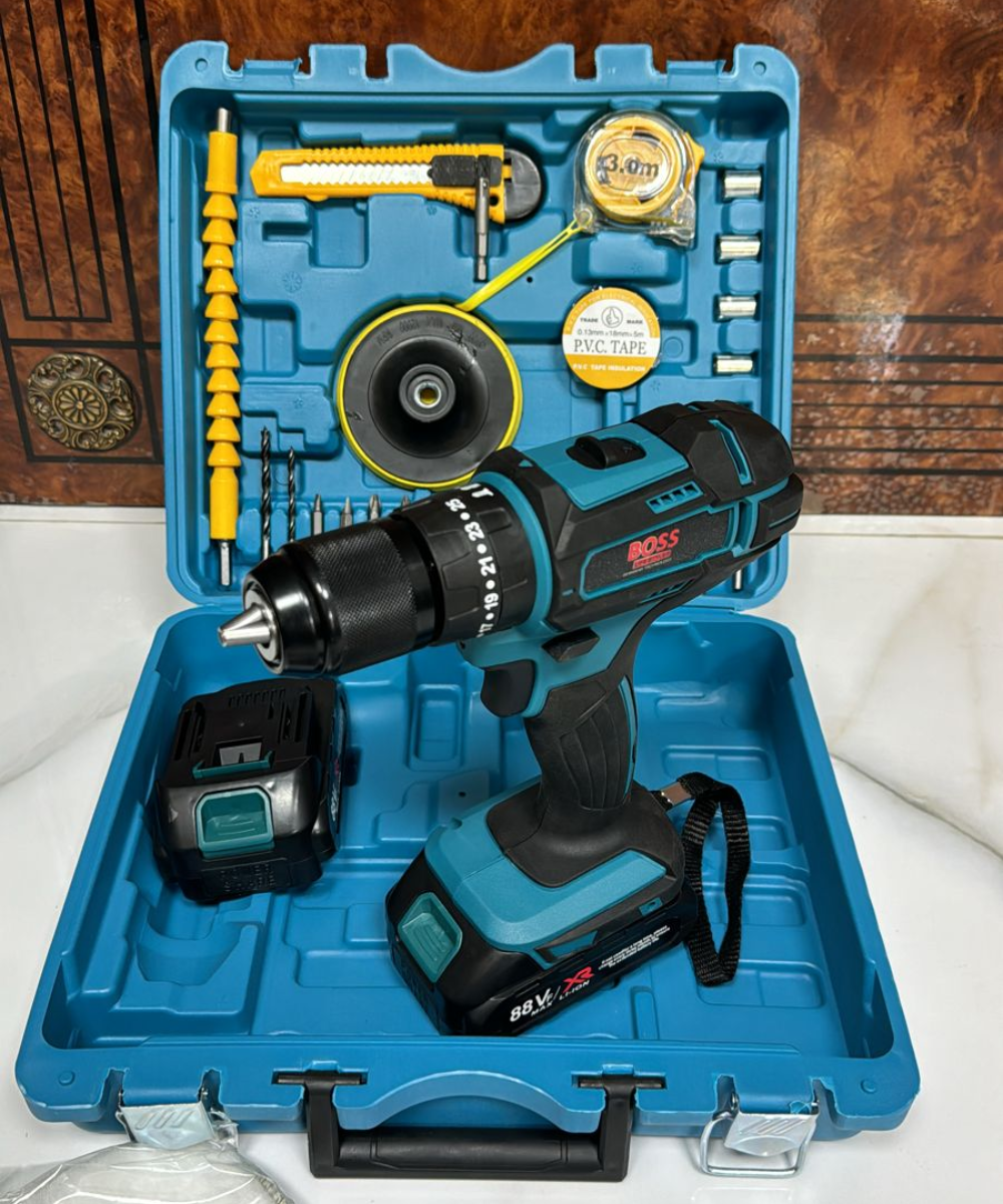 Boss Brand | 2-in-1 36 Volts Drill machine and Polisher. Rechargeable