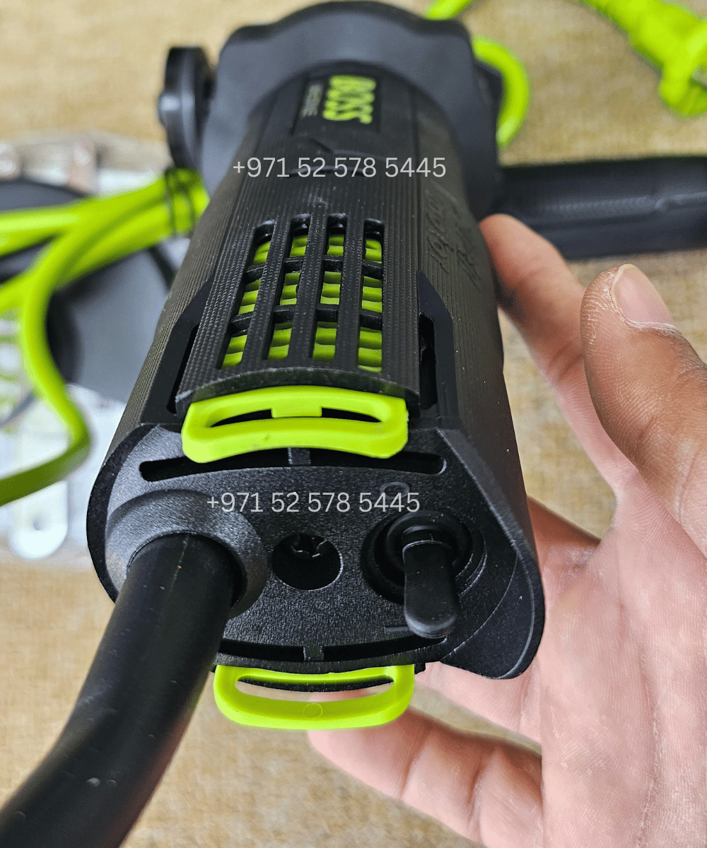 back view of Boss Professional Angle Grinder With Speed Button 115mm 1500W 220V