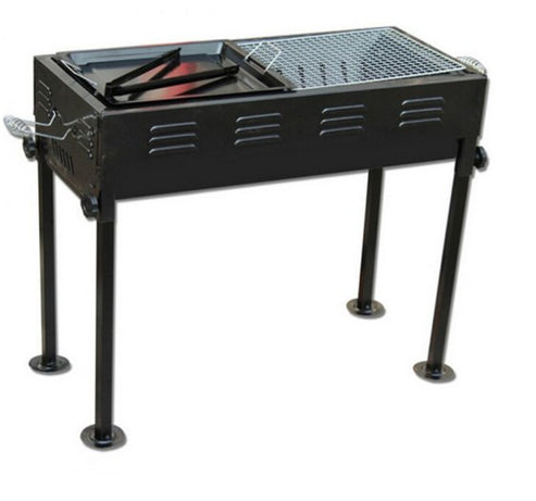 BBQ Grill with Adjustable Stand