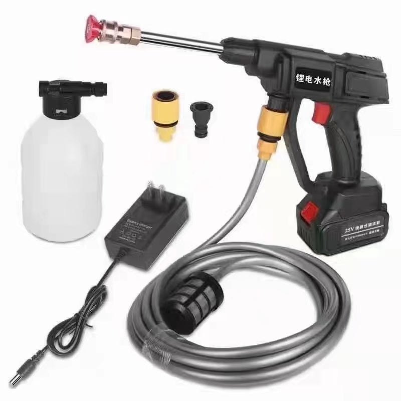 Water Spray Gun with Foam Cannon - 24v Single Batteries & Complete Accessories included