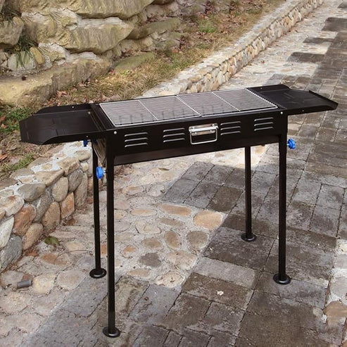 Charcoal Grills for Outdoor BBQ, Foldable Kabob Barbecue Grill for Camping Hibachi BBQ Griddle Lamb Skewer in Garden Backyard Party Picnic Travel Outdoor Cooking, Suitable for 5-15 People